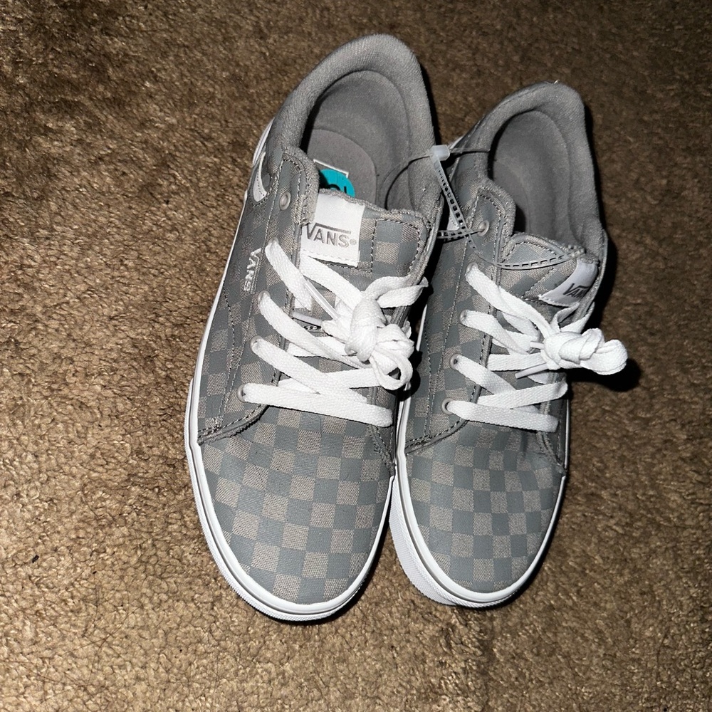 Vans Gray Checkered Sneakers